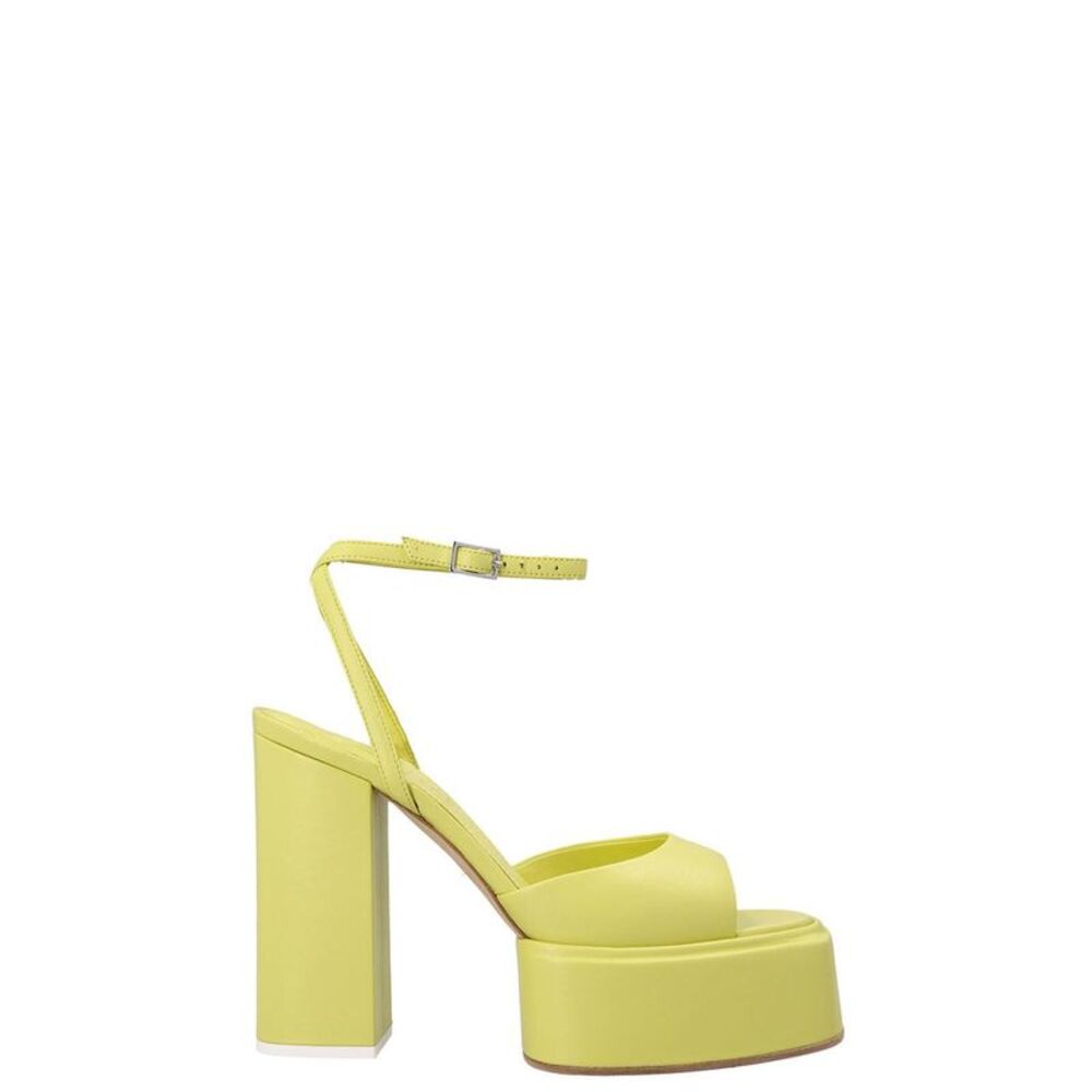 3Juin Bicolor Leather Stiletto Heel Women's Sandals